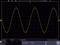 Oscilloscope screen shows a sinusoidal wave with constant amplitude and frequency. X-axis: Time, Y-axis: Voltage.