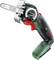 Cordless saw with ergonomic handle and integrated saw blade. Bosch logo visible. Suitable for precise woodworking.