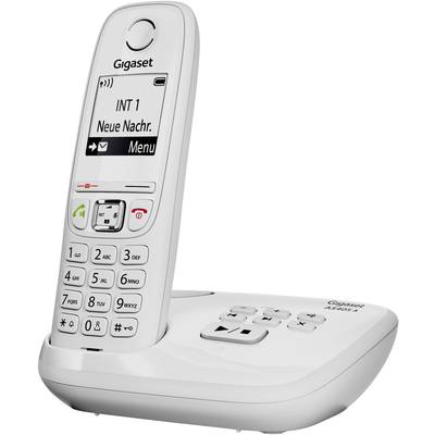 Gigaset AS405A DECT/GAP Cordless analogue  Answerphone, Hands-free White