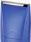 A blue electric hair clipper with a silver blade on top, suitable for trimming and styling hair.