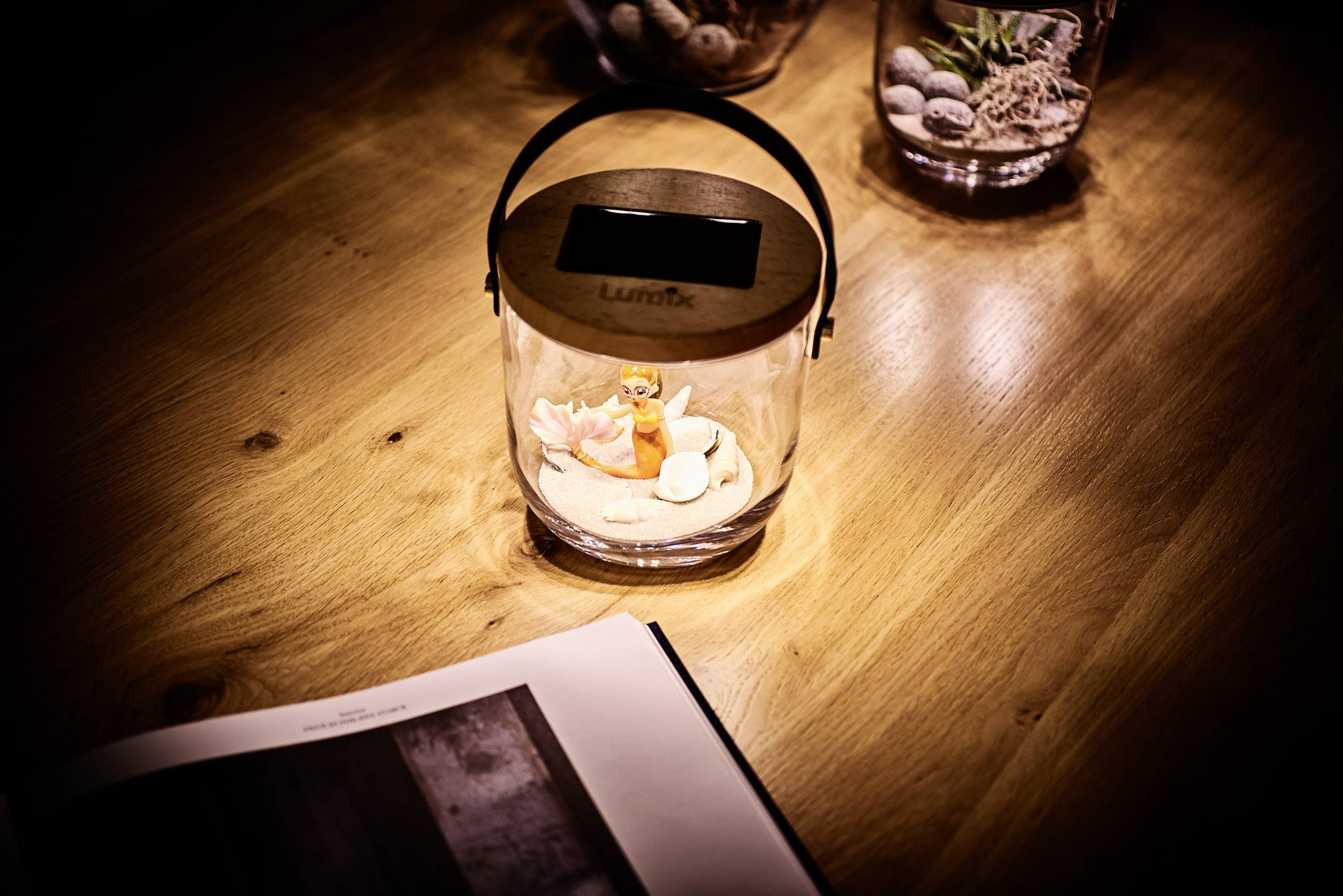 Krinner Deco Glass "Basic" 22500 Decorative light LED (monochrome) Warm white Clear, Bamboo, Black-5