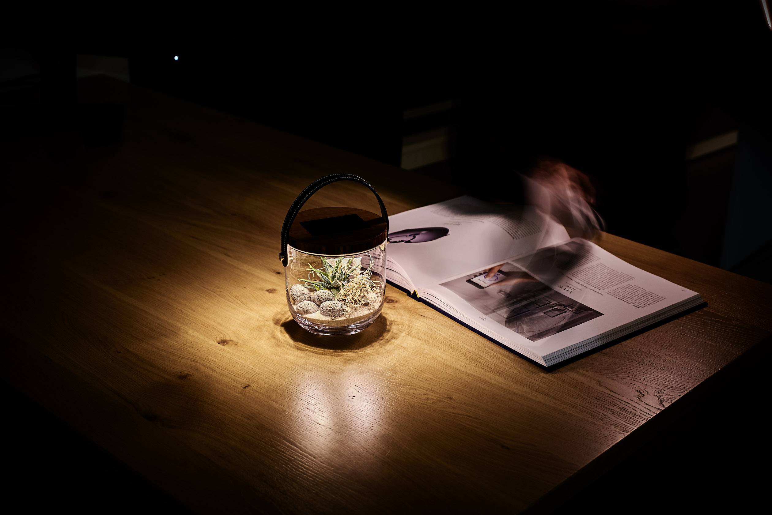 Krinner Deco Glass "Basic" 22500 Decorative light LED (monochrome) Warm white Clear, Bamboo, Black-6