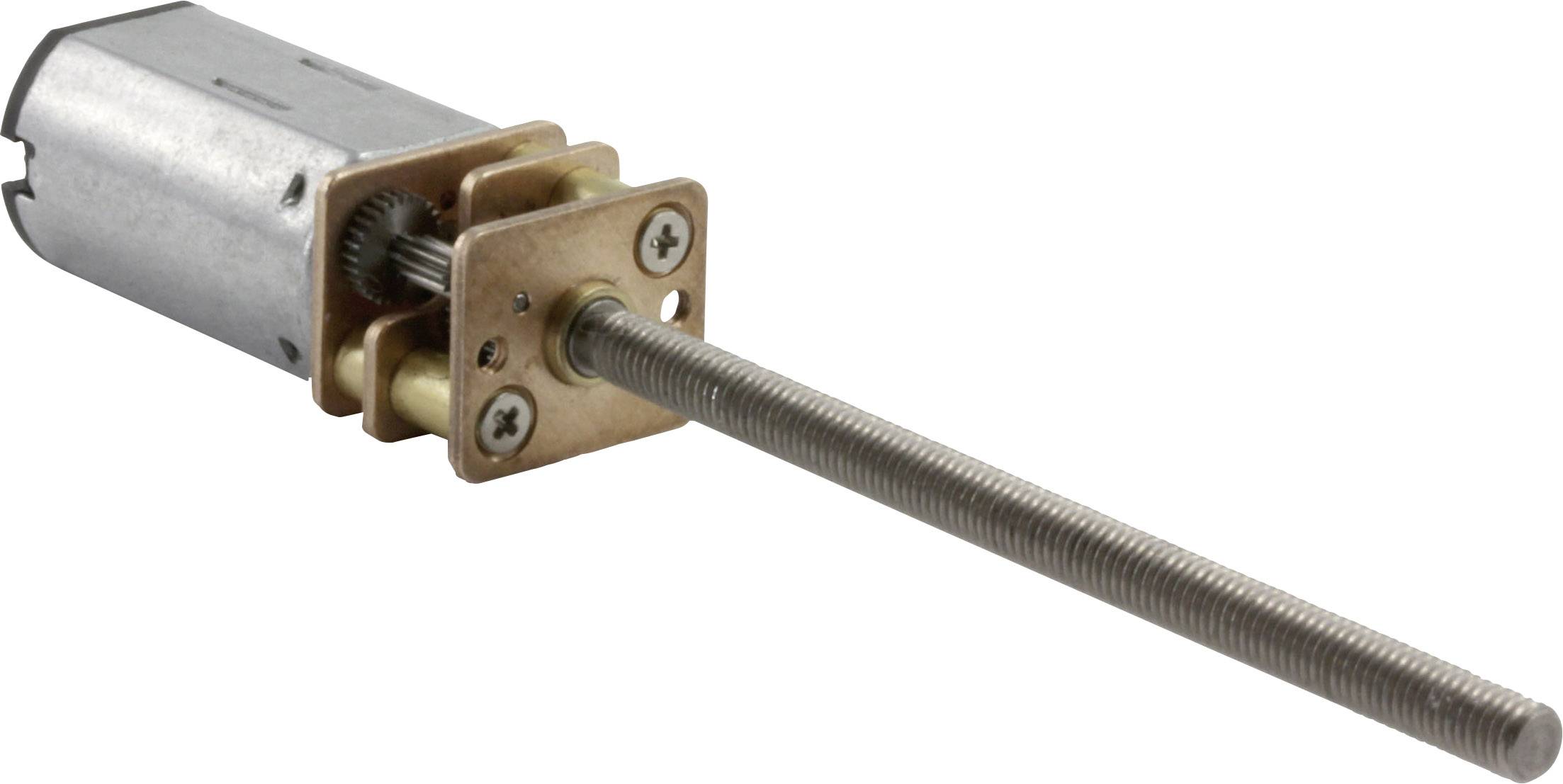 Sol Expert 96442 Micro gearmotor G 53M incl. threaded rod, Steel cogwheels 1:53 50 - 450 U/min