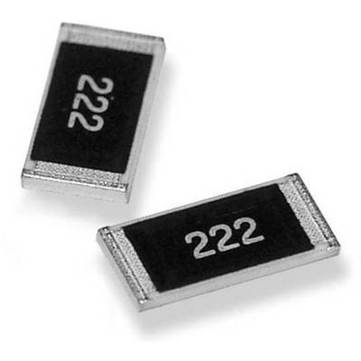 Two SMD resistors, each marked with '222', indicating a resistance of 2.2 kΩ. They are rectangular and black.