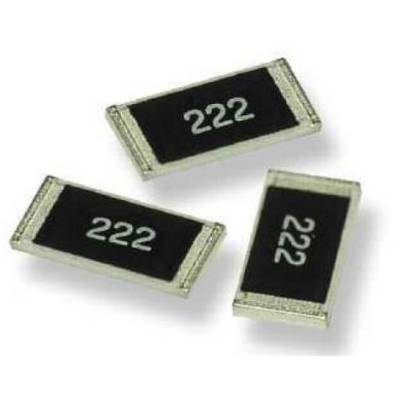 Three rectangular SMD resistors with the marking '222', each lying on one side.