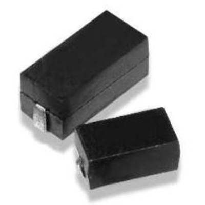 Two rectangular black electronic components, lying side by side, with silver connections on their sides.