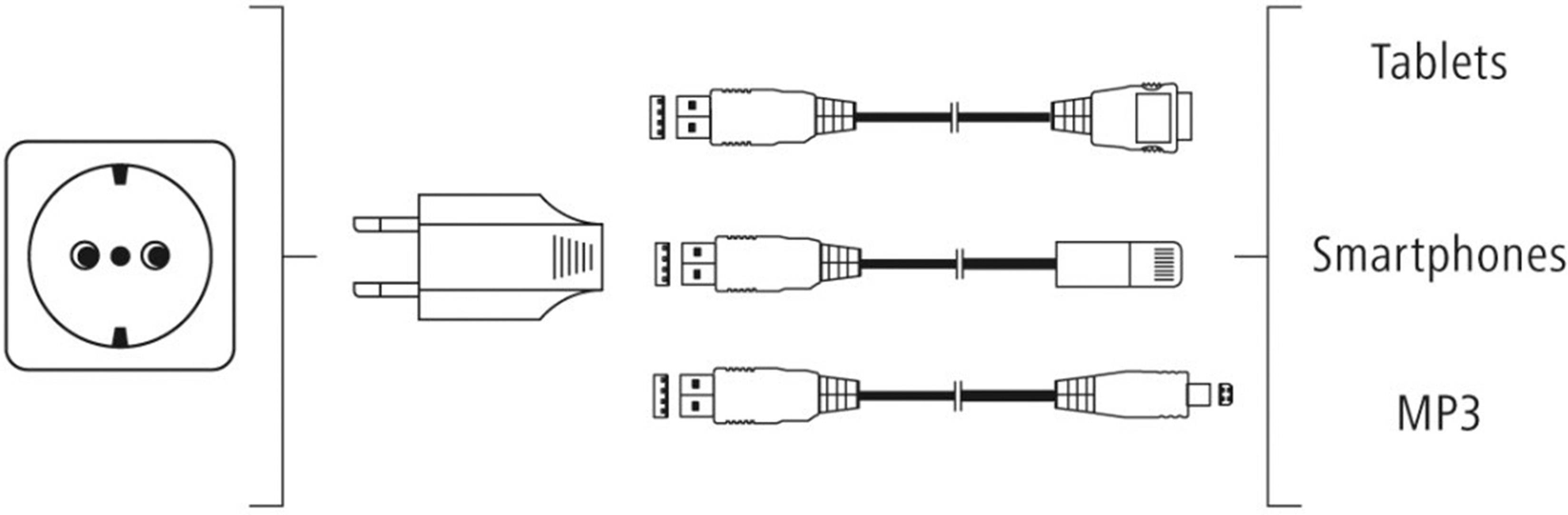Hama 2-fach USB charger 12 W USB Black Mains socket-2