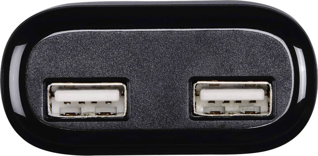 Hama 2-fach USB charger 24 W USB Black Mains socket-3