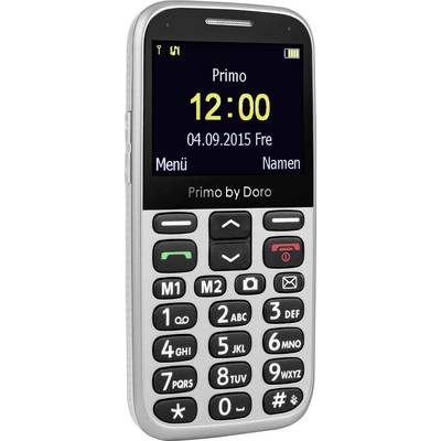 doro 366 Big button mobile phone Charging station, Panic button Silver-1