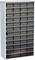 A tall storage cabinet with 60 black drawers, suitable for the organised storage of smaller items or tools.
