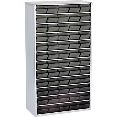 raaco 1260-00 ESD ESD steel box (L x W x H) 306 x 150 x 552 mm No. of compartments: 60 incl. PG cable  Content 1 pc(s)