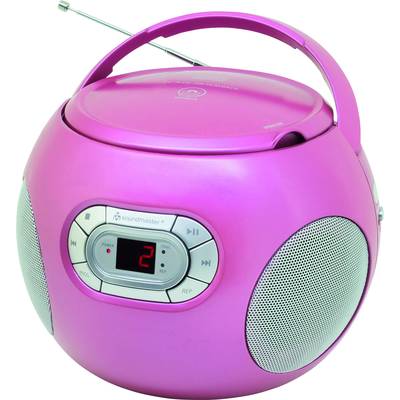 soundmaster SCD2120PI Radio CD player FM AUX, CD   Pink
