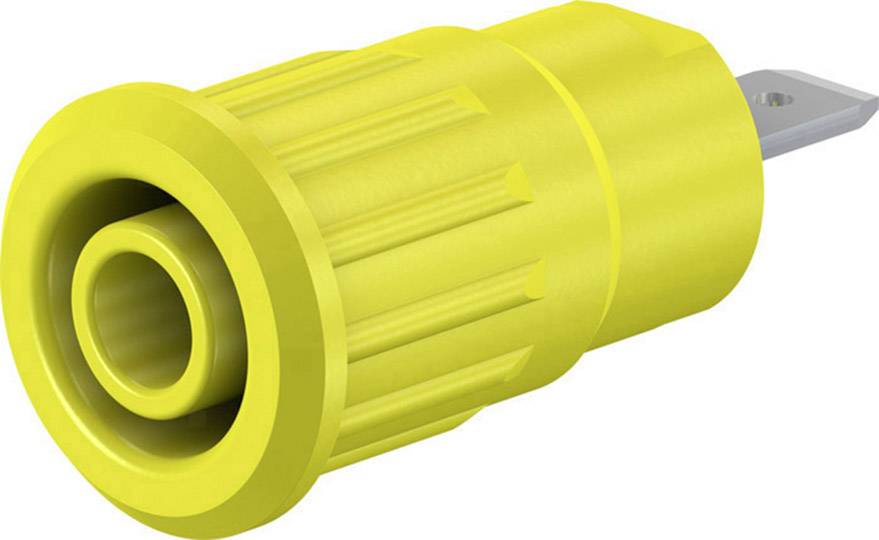 Staeubli SEB4-F/N Safety jack socket Socket, built-in Yellow 1 pc(s)