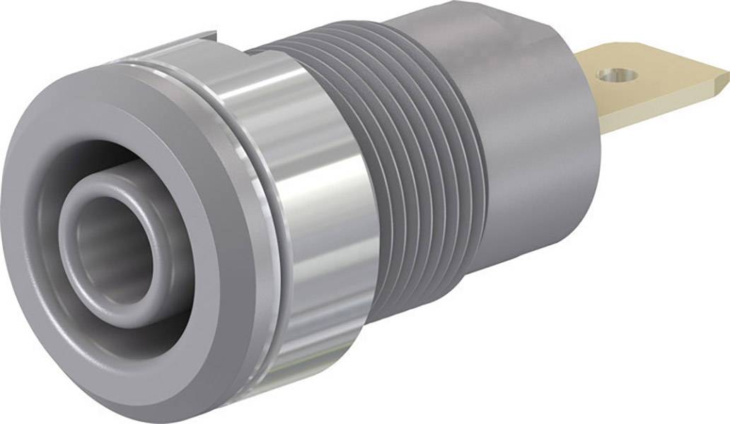 Staeubli SLB4-F6,3 Safety jack socket Socket, built-in Grey 1 pc(s)