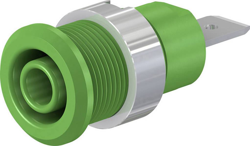 Staeubli SLB4-F6,3/N-X Safety jack socket Socket, built-in Green 1 pc(s)