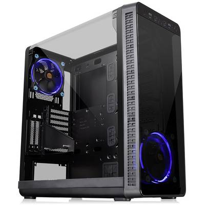 Thermaltake View 37 Riing Edition Midi tower PC casing  Black 2 built-in LED fans, Window, Dust filter, LC compatibility