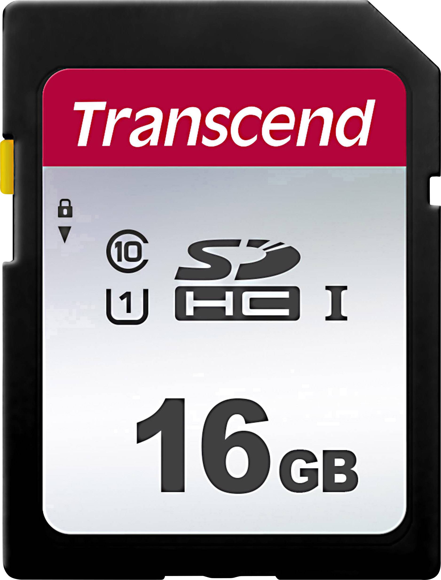 Transcend Premium 300S SDHC card 16 GB Class 10, UHS-I, UHS-Class 1