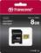 Transcend 8GB microSDHC Card in packaging, with adapter. Suitable for UHS-I compatible devices, read speed up to 95MB/s.