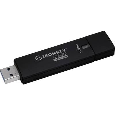 Kingston IronKey™ D300 Managed USB stick 128 GB Black IKD300M/128GB USB 3.2 1st Gen (USB 3.0)