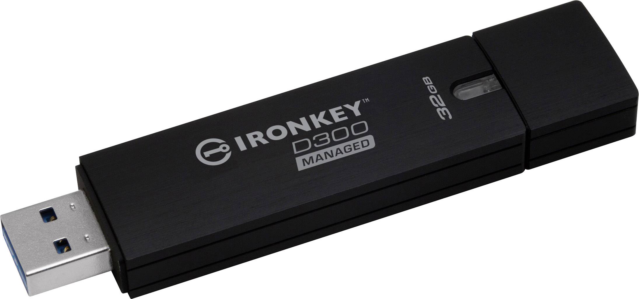 Kingston IronKey™ D300 Managed USB stick 32 GB Black IKD300M/32GB USB 3