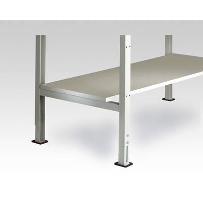   Manuflex  LZ3672  ESD  Manuflex LZ3672 Melamine-Coated Workbench Bottom Shelf  (1000 x 500 x 19 mm, Light Grey, Conduc