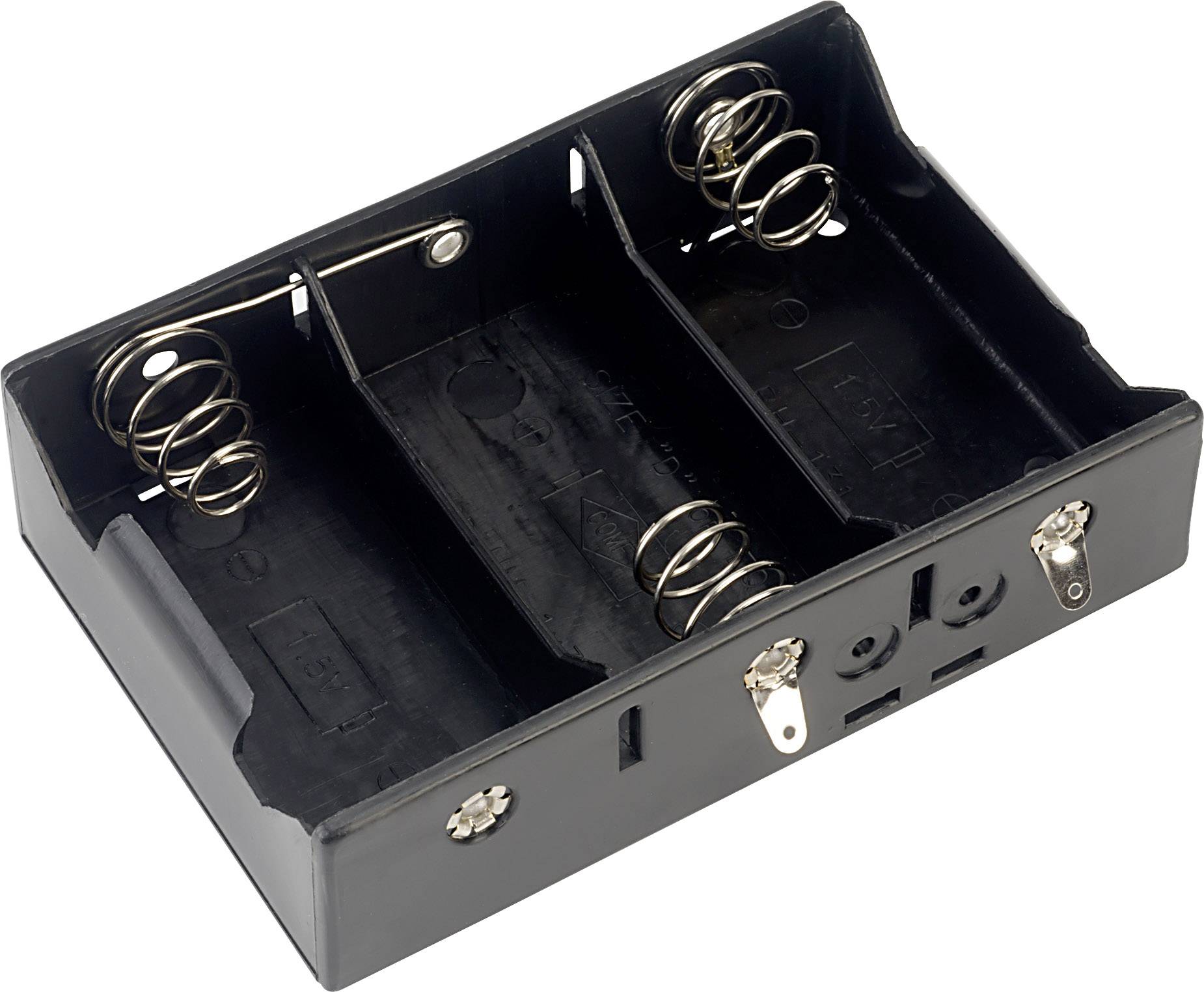 TRU COMPONENTS BH-131D Battery tray 3x D Solder lug