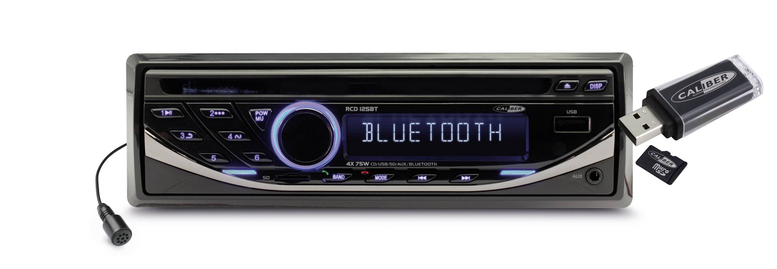 Caliber RCD125BT Car stereo incl. remote control, Bluetooth | Conrad.com