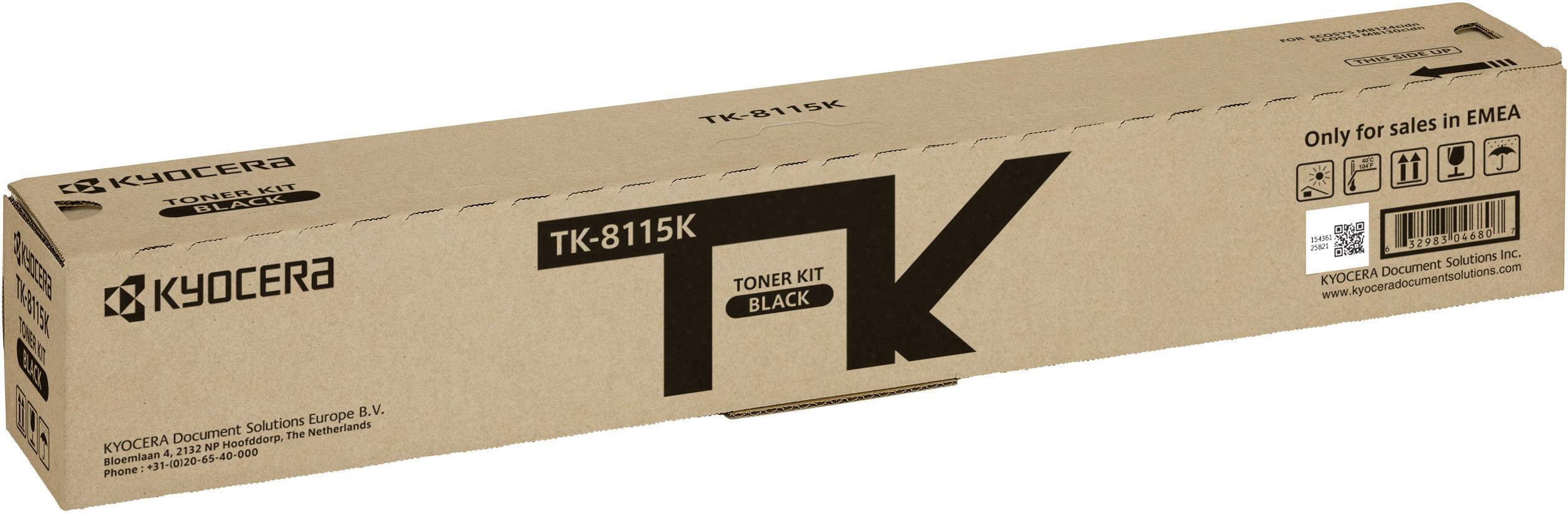 Kyocera Toner Cartridge TK-8115K 1T02P30NL0 Original Black 12000 Sides ...