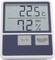 Digital thermometer shows 22.5 degrees Celsius and 72 percent relative humidity. Below are buttons for temperature modes and 'MAX/MIN RESET'.