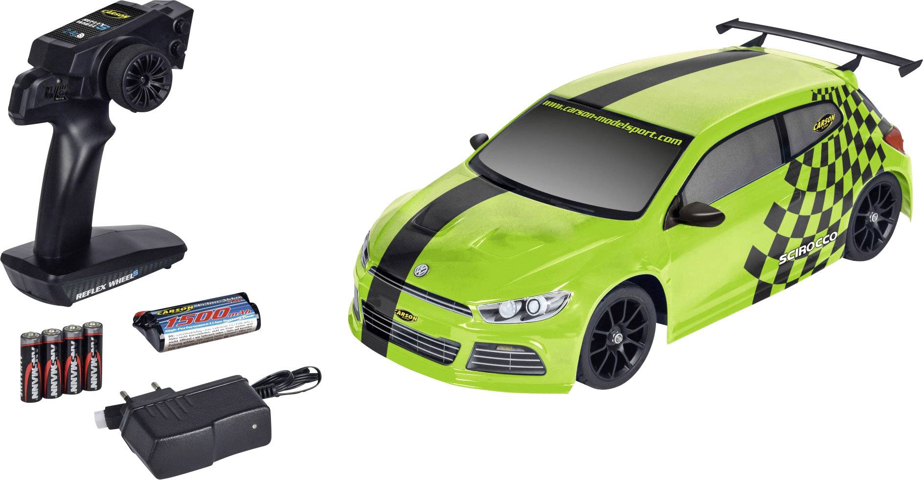 Carson Modellsport VW Scirocco Brushed 1:10 RC model car Electric Road ...