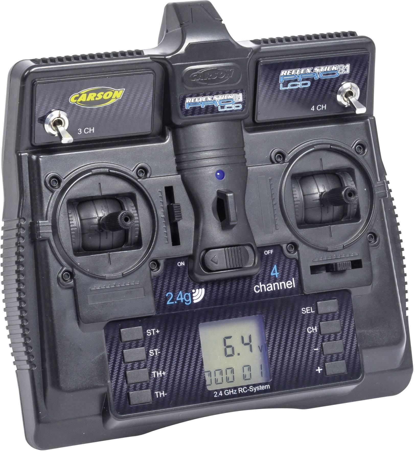Carson Modellsport Reflex Stick Pro 3.1 Handheld RC 2,4 GHz No. of channels: 4 Incl. receiver-2