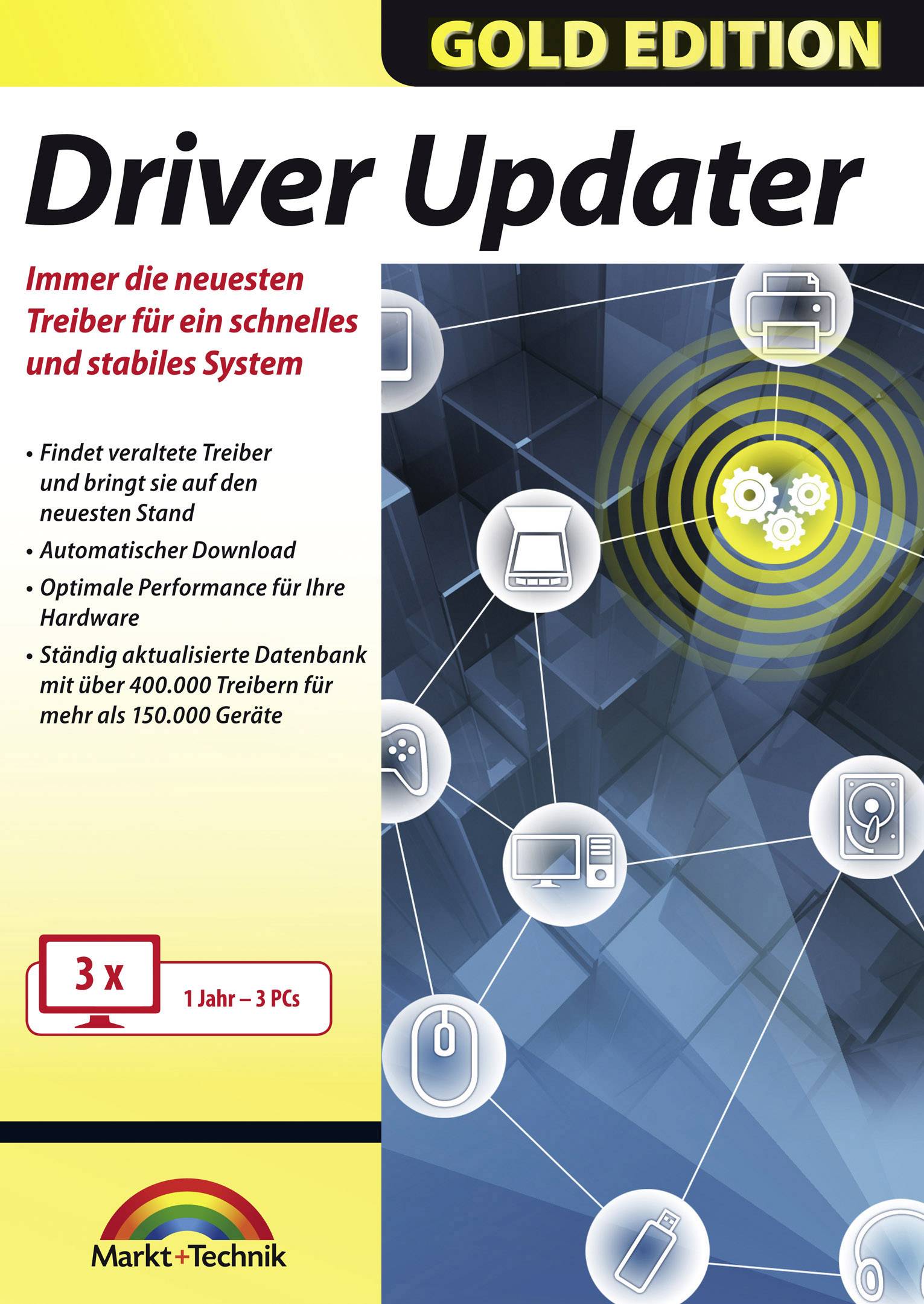 Markt & Technik DriverUpdater Gold Edition Full version, 1 licence