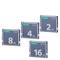 Four Siemens CFast memory cards with capacities of 2GB, 4GB, 8GB and 16GB are arranged side by side.