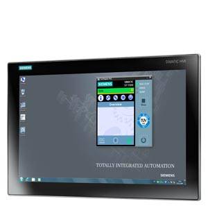 Image of a Siemens SIMATIC HMI screen displaying automation software. Screen shows user interface for process control.