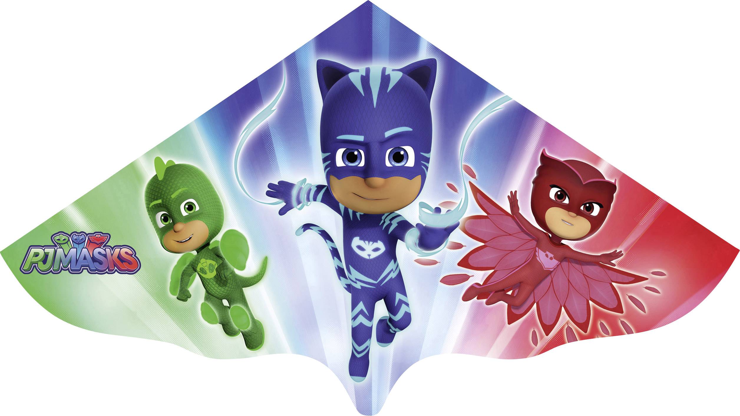 Guenther Flugspiele Single line Kite PJ Masks Wingspan (details) 1150 mm Wind speed range 4 - 6 bft