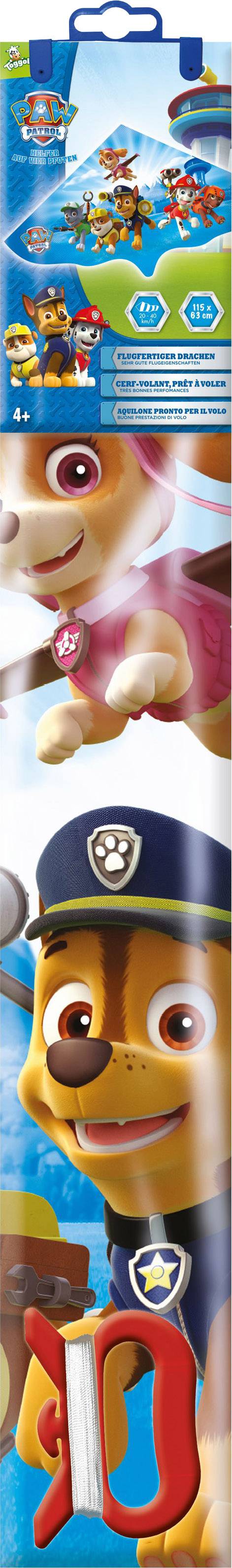 Packaging featuring dog character designs in a series of colourful, cheerful illustrations, including a dog dressed in a police officer's uniform.