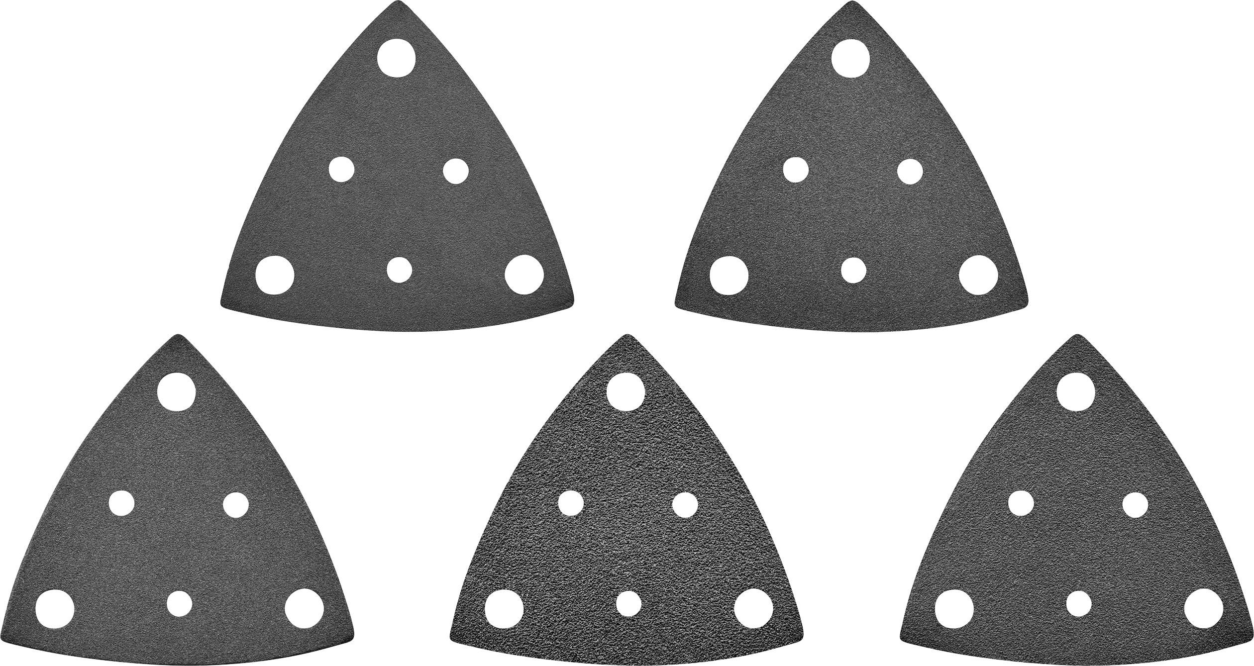 TOOLCRAFT TO-5045829 Sander paper Punched Grit size 60, 80, 120, 180, 240 Width across corners 80 mm (L x W x H) 80 x 80 x 80 mm 1 pc(s)