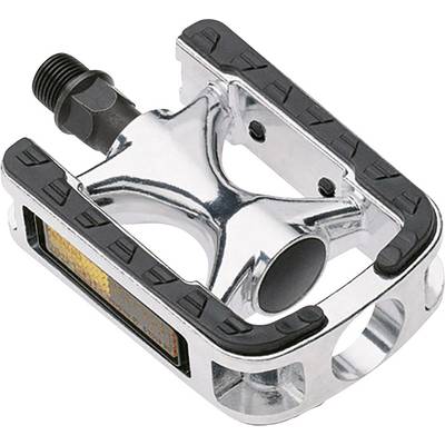 City-/Komfort-Pedale Bicycle pedals Silver, Black