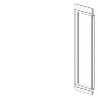 A single, tall metal shelving unit with multiple storage levels, positioned vertically. It is empty and displays no decorations.