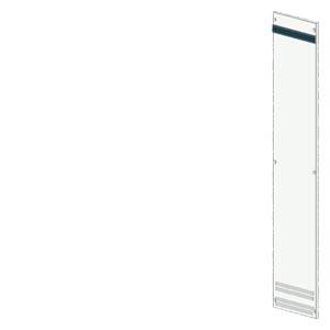 A slim, vertical transparent door with two handles, likely for a cabinet or display case.