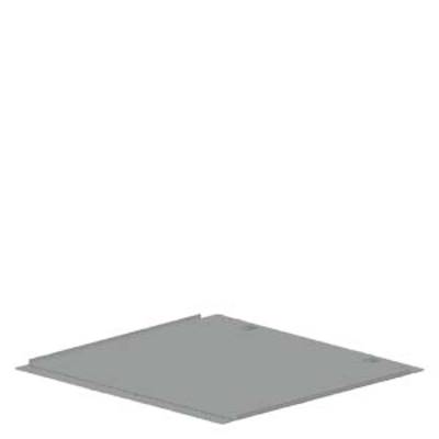 A grey, rectangular metal floor for a shelf. No further details or embellishments visible.