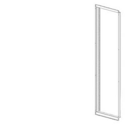 Construction drawing of a rectangular door frame in an isometric view. The frame has vertical and horizontal supports.