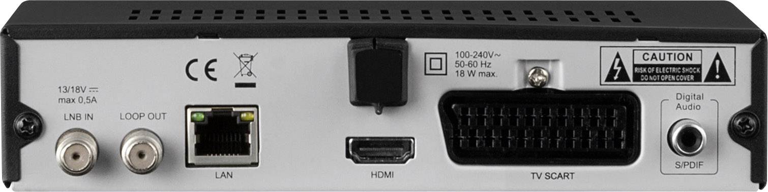 TechniSat HD-S 221 SAT receiver USB (front) No. of tuners: 1-4