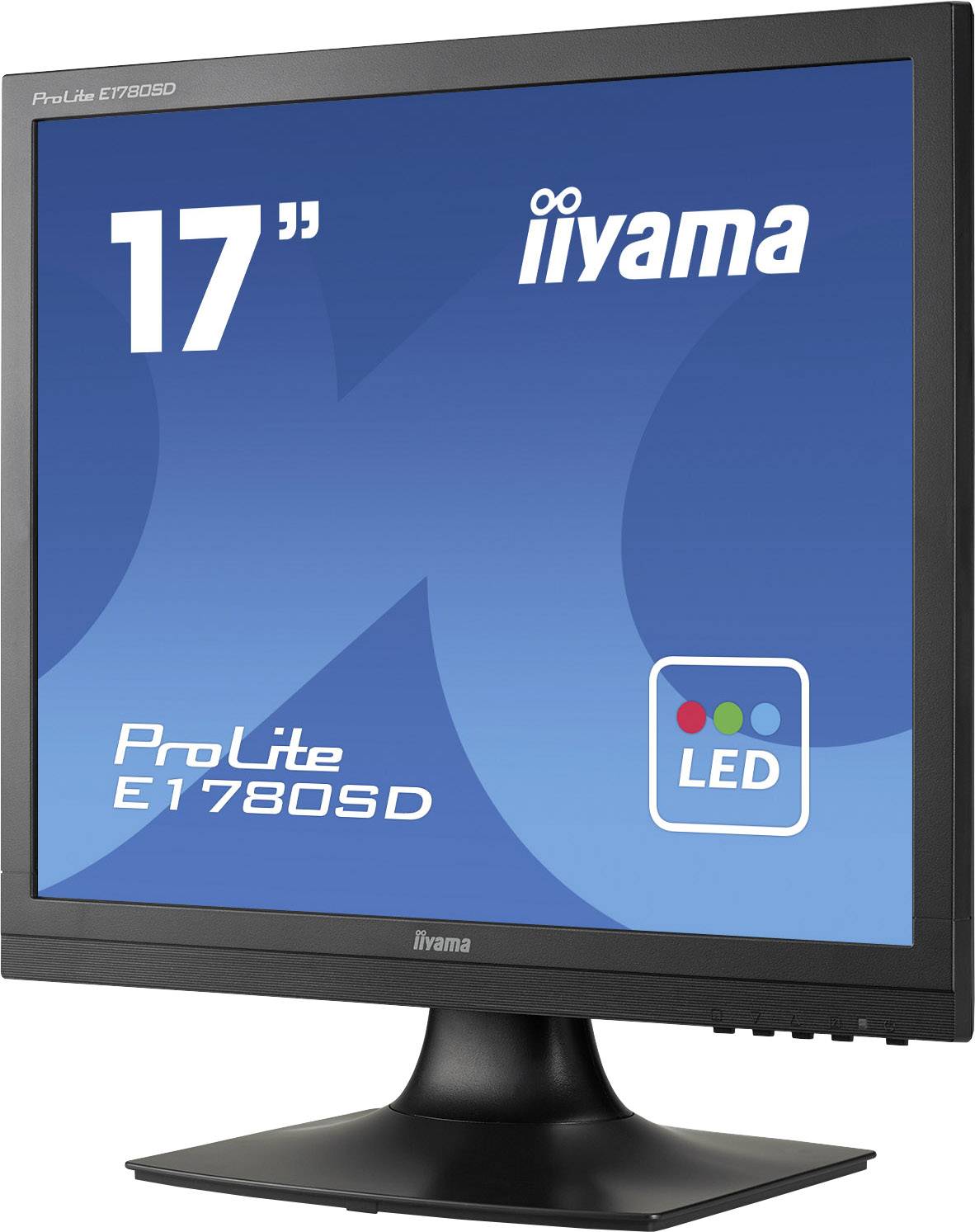 Iiyama PROLITE E1780SD-B1 LED EEC E (A - G) 43.2 cm (17 inch) 1280 x 1024 p 5:4 5 ms VGA, DVI TN LED-5