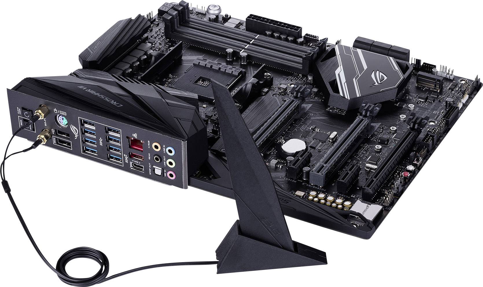 Asus ROG Crosshair VII Hero (WI-FI) Motherboard PC base AMD AM4 Form ...