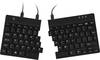 R-GO Tools RGOSP-DEWIBL USB Keyboard German, QWERTZ Black Ergonomic