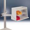 Manuflex ZB8248.7035 Viewing boxes rack holder with double joint F. ALU table RAL 7035 light gray Light grey