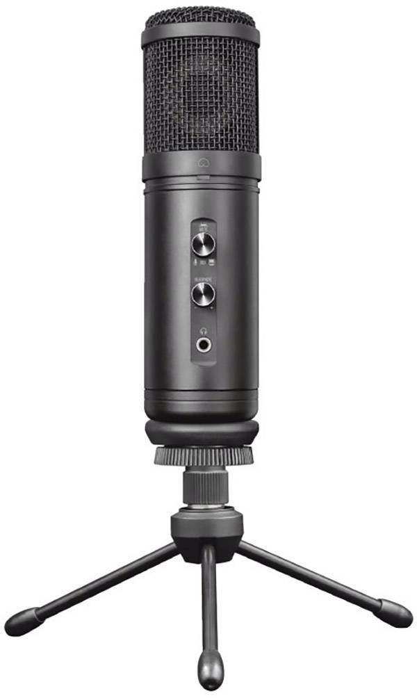 Trust Signa HD USB studio microphone Black Corded incl. stand, incl. pop  filter 