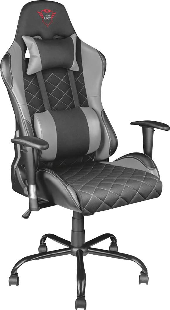 Trust Gxt 707g Resto Gaming Chair Grey Black Conrad Com
