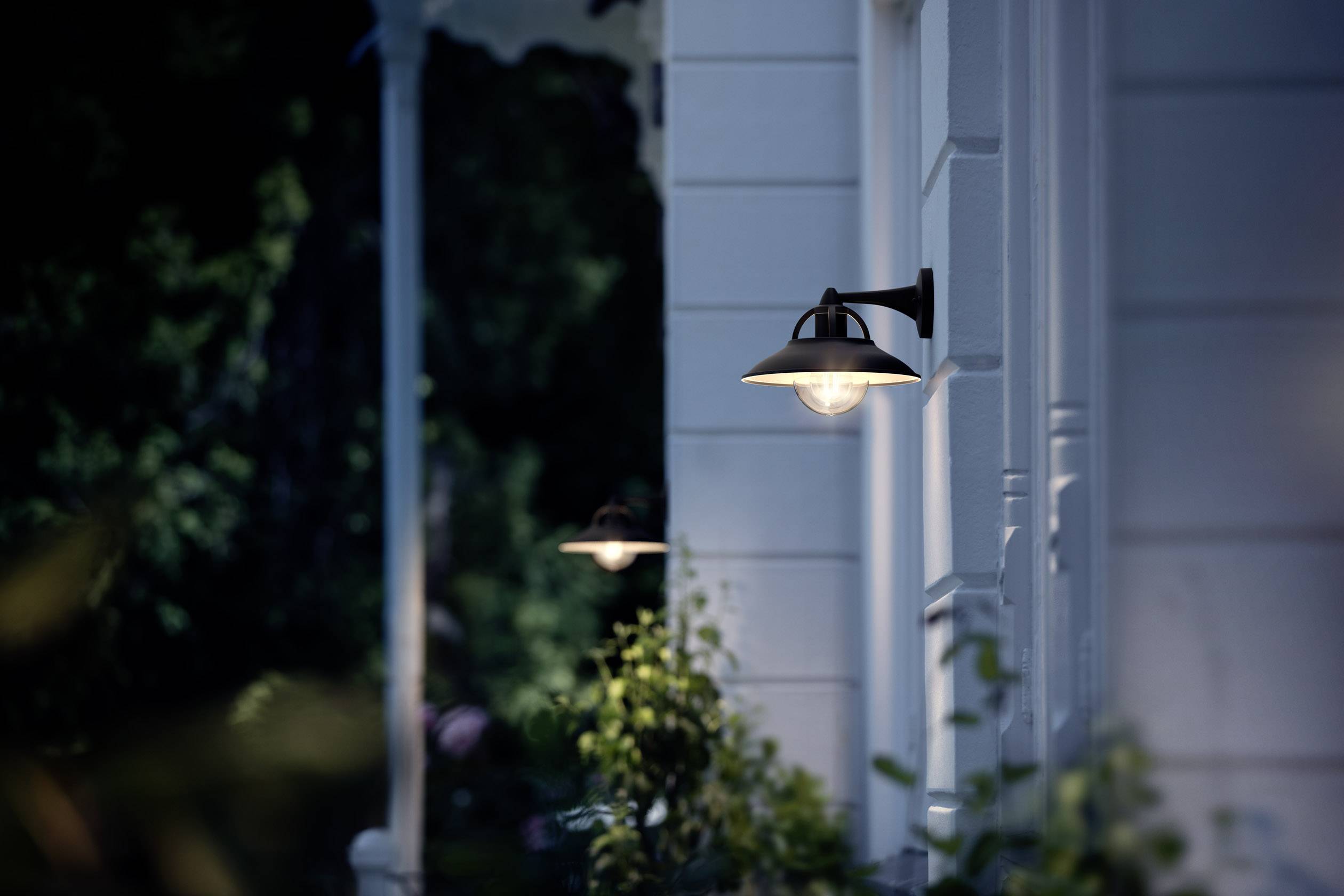 Philips LED Comorant 1738130PN Outdoor wall light LED (monochrome) E-27 42 W Black